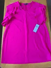 Womens Nine Leonard Plus Size Short Sleeve Shirt 2X-Brand New-SHIPS N 24 HOURS