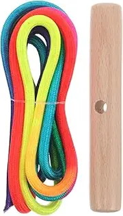 Totority Heavy Duty Snowmobile Towing Rope with Adjustable Comfortable Wooden Handle for Sledding Skiing and Sports Versatile Pull Strap for Snow Activities