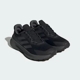 【adidas 愛迪達】慢跑鞋 男鞋 運動鞋 緩震 越野鞋 TERREX SOULSTRIDE FLOW 黑 GX1822(8581)