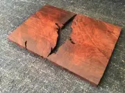 Jarrah Burl inlay wood slices knife scales Epoxy Resin casting Jewellery making