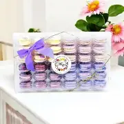 Purple Vibe: A Flavorful Quartet of French Macarons in One Set | 36 Pack