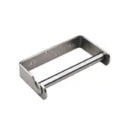Dolphy Heavy Duty Stainless Steel Toilet Roll Holder - Wall Mount Space Saving Design - 304 Grade Metal - Silver Bathroom Accessory