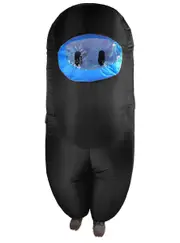 Inflatable Adults Black SUS Crewmate Killer Costume