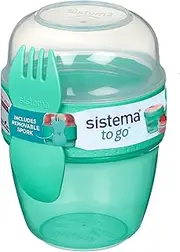 [Sistema] Snack Capsule To Go | with 2 Compartments & spork | 515 ml | Assorted Colours
