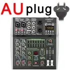 Mini 4 Channel Sound Mixing Console Fit for Bluetooth 99 DSP Effects USB Compute