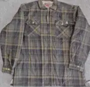 WOLVERINE Flannel Shacket Jacket XL Sherpa Lined Heavyweight Full Zip Plaid NEW