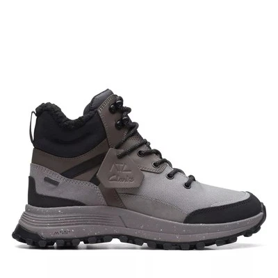 Clarks Ladies ATL TREK SKY GTX Grey Warm Lined Leather Waterproof Boots Size 7.5