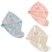 Hair Towel Wrap Monsters Hair Drying Towel with Button Quick-dry Hair Bath Hat