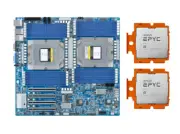Gigabyte MZ73-LM0 Motherboard SP5 With 2xAMD EPYC 9684X 96 Core 2.55 GHz CPU