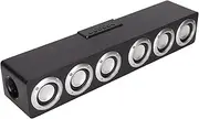 Sound Bar, Soundbar with, Home Sound Bars, Mini Sound SystemSupport Memory Card, USB, AUX, FM, HiFi Full Range Speakers (Black (Export Version))