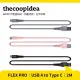 【thecoopidea】USB A to Type C(2M｜快速充電傳輸線｜黑色 灰色 粉色)