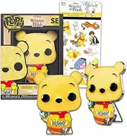 Winnie The Pooh Funko Pop Set - Bundle with Collectible Winnie The Pooh Funko Pop 4" Pooh Enamel Pin Plus Stickers | Winnie The Pooh Funko Pop Pack