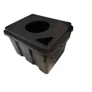 DWC 35L Tank and Lid (w/Hole)