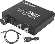 WILLAB Audio Digital to Analog Converter,Audio Extractor Analog Audio Converter | Adjustable Audio Converter Adapter, Portable Stereo Audio Converter, 192khz Analog Converter Box