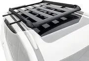 140 * 100 Black Single Car Roof Rack Aluminium SUV 4x4 Tray Cargo Luggage Carrier Cross Bar