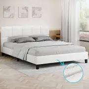 ALFORDSON Bed Frame Boucle Fabric Queen