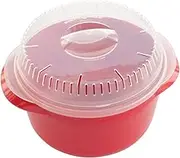 Nordic Ware Microwave Multi-Boiler, 5.5 Cup, Red