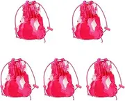 5pcs Universal Blowing and Curling Hair Dryer Auxiliary Tool Cloth Bag Windshield (rose Red) Detangler Small Travel Hairdryer Straighteners High Temperature Resistant Nylon Mesh