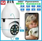 360° Panoramic WiFi IP E27 Light Bulb Camera 1080P Home Wireless Security Camera