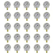 25 PACK LIQUID FILLED PRESSURE GAUGE 0-5,000 PSI, 2.5" FACE, 1/4" LOWER MOUNT