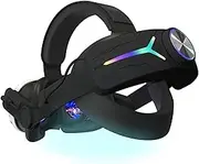 Crspexil Head Strap Battery Pack for Meta Quest 3， with Extended 12000mah Battery Pack，with RGB Light(Compatible with Meta Quest 3S)