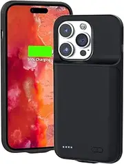 SlaBao iPhone 14 PRO MAX Battery Case, 6800mAh Portable Protective Charging Case, Rechargeable Extended Smart Battery Charger case Compatible with iPhone 14 PRO MAX, 6.7 inch, Black