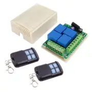QIACHIP Universal 12V 4CH Wireless Relay Remote Module Switch RF 433Mhz with
