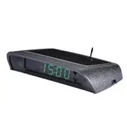 Solar-Powered Car Digital Clock with Temperature Display, Dashboard Mount