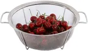 Stainless Steel Mesh Colander Strainer Basket, 2.5 Quart Fine Mesh Net Colander