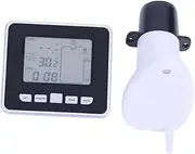 Outanaya Water Level Sensor Tank Gauge 0.5-15m Range Wireless Liquid Level Indicator Temp Display Wall Mount/Stand