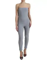 Dolce&Gabbana Women Gray Jumpsuit Nylon Strapless Casual One Piece Bodycon IT 40