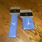 Vintage Nike Michael Jordan Jumpman Headband & Wrist Bands Light Blue & White