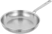 KUHN RIKON Culinary Fiveply Oven Proof Uncoated Stainless Steel & Aluminium Frying Pan with Welded Stay-Cool Handle, 20cm. Induction Safe Pan. Dishwasher Safe Cookware Guarantee