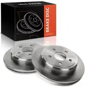 2pcs Rear Side Disc Brake Rotor for Jeep Grand Cherokee 05-10 Commander 06-10 (for: Jeep)