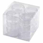 Couture Creations Container - 12pc Small Jars with Lids Clear Storage - 20mL