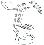 NNEIDS Playstation Vr Stand With Cable Organizer For Oculus Rift
