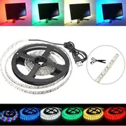 200CM 3528 120LED 9.6W USB LED Strip Light TV Background Lighting IP65 Kit 5V 4732 RGB