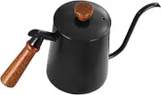 WATIIFUFU Stainless Steel Drip Coffee Kettle with Long Narrow Spout Ergonomic Handle Capacity High Temperature Resistant Design for Brewing and Home Use
