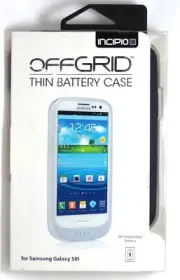 Incipio - OffGrid Thin Battery Case for Samsung Galaxy SIII - Black
