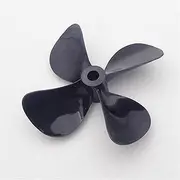 QONXIX RC Boat Propeller 5mm 4-Blades 55mm 60mm 75mm PC LH RH Submerged Prop, for RC Boat Tug Bait Fishing Boat Marine ROV Watercreft RC Boat Propellers (Color : 1PC D75mm Left Hand)