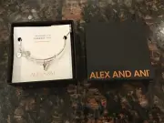 Alex and Ani Initial “Y” Bangle bracelet silver