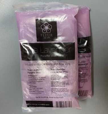 Fleur de Spa Paraffin Wax Refill LAVENDER - Pack of 2 Lbs.