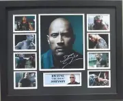 DWAYNE JOHNSON 'THE ROCK' SIGNED LIMITED EDITION FRAMED MEMORABILIA