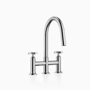 Dornbracht VAIA Three-hole bridge mixer Pull-down with spray 19875809-93 Brushe