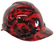 Hydro Dipped Hard Hat Ridgeline Cap Style Custom Red Midnight Flags
