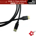 WAVESPLITTER威世波 HDMI 2.1 TYPE-A 公 TO 公 傳輸線 6FT 0.9M/1.8M/3M