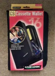 Case Logic ACSW 16 - Cassette Tape Wallet VTG NOS