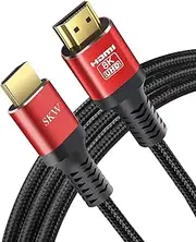 HDMI Cable 30 ft, 8K@60Hz 4K@120Hz 48Gbps Ultra High Speed Nylon Braided HDMI 2.1 Cable with Gold-Plated Connectors, Compatible with PS5, Xbox, TV, Sony Bravia, Fire TV, Nintendo Switch