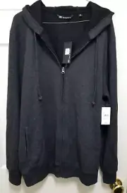 NEW Travis Mathew Mens XL Hoodie Pullover Black Gray Pullover Sweatshirt Golf