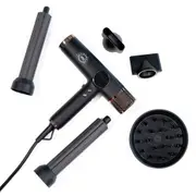 H2D Xtreme Hairdryer Four In One Hair Dryer & Styler in Black